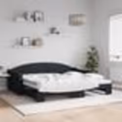 vidaXL Lit de jour avec gigogne sans matelas noir 90x200 cm - 90 x 200 cm