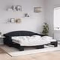 vidaXL Lit de jour avec gigogne sans matelas noir 100x200 cm - 100 x 200 cm