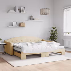 VidaXL 3197552 canapé lit sofa Crème