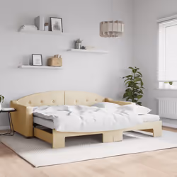 VidaXL 3197557 canapé lit sofa Crème
