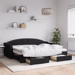 Ce lit de repos 2 en 1 avec lit gigogne, servant à la fois de canapé et de lit, constitue un supplément pratique et accrocheu ...