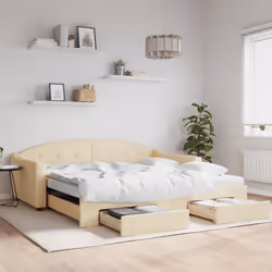VidaXL 3197565 canapé lit sofa Crème