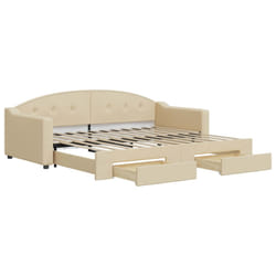VidaXL 3197570 canapé lit sofa Crème