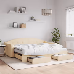 VidaXL 3197575 canapé lit sofa Crème