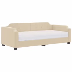 VidaXL 3197620, lit sofa, Crème, mousse, Métal, Polyester, Bois, 2230 mm, 1000 mm