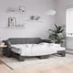 vidaXL Lit de jour avec gigogne sans matelas gris foncé 80x200 cm - 80 x 200 cm