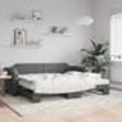 vidaXL Lit de jour avec gigogne sans matelas gris foncé 80x200 cm - 80 x 200 cm