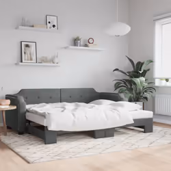 Ce lit de repos 2 en 1 avec lit gigogne, servant à la fois de canapé et de lit, constitue un supplément pratique et accrocheu ...