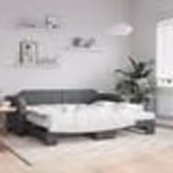 vidaXL Lit de jour avec gigogne sans matelas gris foncé 90x190 cm - 90 x 190 cm