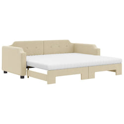 VidaXL 3197656 canapé lit sofa Crème