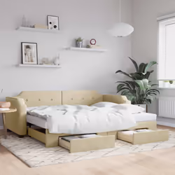VidaXL 3197669 canapé lit sofa Crème