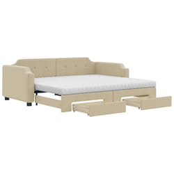 VidaXL 3197692 canapé lit sofa Crème