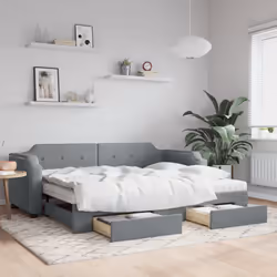 VidaXL 3197693 canapé lit sofa Gris