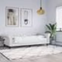 vidaXL Lit de jour avec matelas blanc 90x200 cm similicuir - 90 x 200 cm