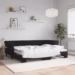 VidaXL 3197775 canapé lit sofa Noir