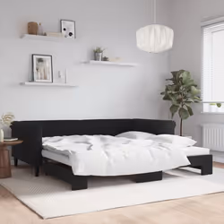 VidaXL 3197782 canapé lit sofa Noir