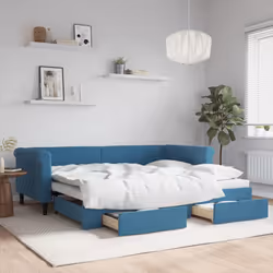 VidaXL 3197818 canapé lit sofa Bleu