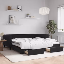 VidaXL 3197830 canapé lit sofa Noir - Vue supplémentaire 2