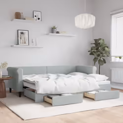 VidaXL 3197832 canapé lit sofa Gris
