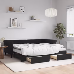 VidaXL 3197847 canapé lit sofa Noir