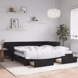 VidaXL 3197854 canapé lit sofa Noir - Vue supplémentaire 2