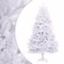 vidaXL Sapin de Noël artificiel à charnières avec support blanc 240 cm