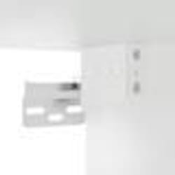 vidaXL Armoires murales 2 pcs blanc bois d'ingénierie