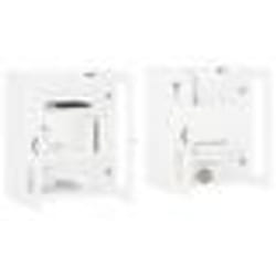 vidaXL Armoires murales 2 pcs blanc bois d'ingénierie