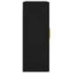 vidaXL Armoires murales 2 pcs noir bois d'ingénierie