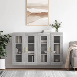 vidaXL Armoires murales 2 pcs sonoma gris bois d'ingénierie