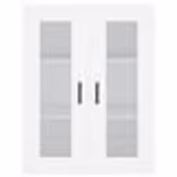 vidaXL Armoires murales 2 pcs blanc bois d'ingénierie