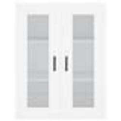 vidaXL Armoires murales 2 pcs blanc bois d'ingénierie