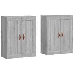 vidaXL Armoires murales 2 pcs sonoma gris bois d'ingénierie
