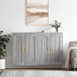 vidaXL Armoires murales 2 pcs sonoma gris bois d'ingénierie