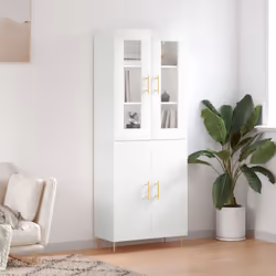 Cherchez-vous un buffet haut de gamme stylé ? Ce buffet haut ajoute un charme élégant à votre intérieur existant ! Matériau d ...
