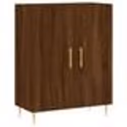 vidaXL Buffet haut Chêne marron 69,5x34x180 cm Bois d'ingénierie