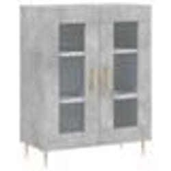 vidaXL Buffet haut Gris béton 69,5x34x180 cm Bois d'ingénierie