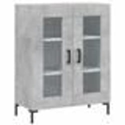 vidaXL Buffet haut Gris béton 69,5x34x180 cm Bois d'ingénierie