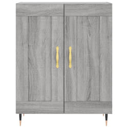 vidaXL Buffet haut Sonoma gris 69,5x34x180 cm Bois d'ingénierie