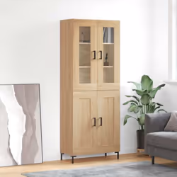 Cherchez-vous un buffet haut de gamme stylé ? Ce buffet haut ajoute un charme élégant à votre intérieur existant ! Matériau d ...