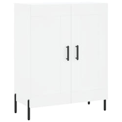 vidaXL Buffet haut Blanc 69,5x34x180 cm Bois d'ingénierie