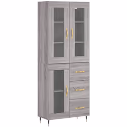 Cherchez-vous un buffet haut de gamme stylé ? Ce buffet haut ajoute un charme élégant à votre intérieur existant ! Matériau d ...