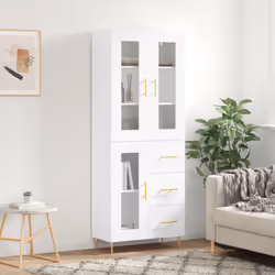 Cherchez-vous un buffet haut de gamme stylé ? Ce buffet haut ajoute un charme élégant à votre intérieur existant ! Matériau d ...