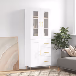Cherchez-vous un buffet haut de gamme stylé ? Ce buffet haut ajoute un charme élégant à votre intérieur existant ! Matériau d ...