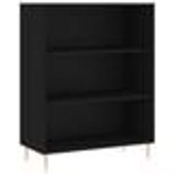 vidaXL Buffet haut Noir 69,5x34x180 cm Bois d'ingénierie