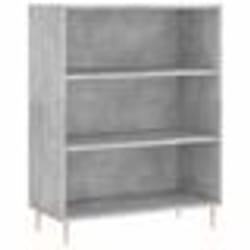 vidaXL Buffet haut Gris béton 69,5x34x180 cm Bois d'ingénierie