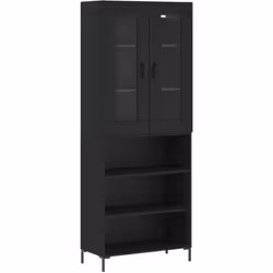 Cherchez-vous un buffet haut de gamme stylé ? Ce buffet haut ajoute un charme élégant à votre intérieur existant ! Matériau d ...