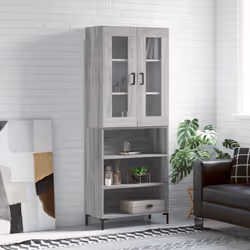 Cherchez-vous un buffet haut de gamme stylé ? Ce buffet haut ajoute un charme élégant à votre intérieur existant ! Matériau d ...