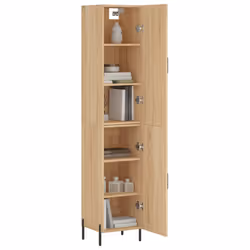 vidaXL Buffet haut Chêne sonoma 34,5x34x180 cm Bois d'ingénierie