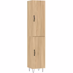 vidaXL Buffet haut Chêne sonoma 34,5x34x180 cm Bois d'ingénierie